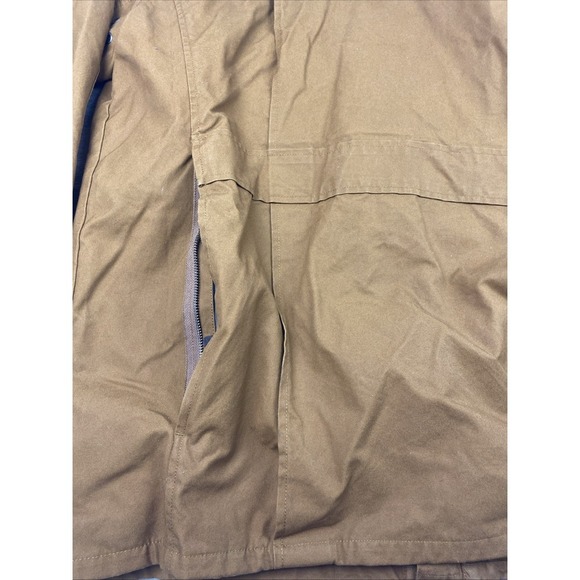 ORVIS Heritage Field Coat Men XXL Waxed Jacket Brown Corduroy Collar Line Rare - Picture 15 of 15